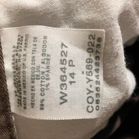 Vintage‎ Y2K Lee Brown Pants Stretch Riders Slacks - Picture 6 of 6